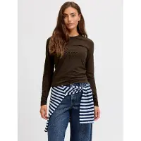 JJXX T-shirt 'JXCeline Gigi' mörkbrun