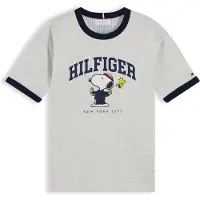 Tommy Hilfiger T-shirt 'PEANUTS' marinblå / gul / grå / vit