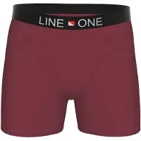 Line One Boxershorts 'Herren Boxershorts aus Baumwolle' mörkröd