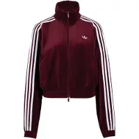 Adidas Originals Pleated Velour Track Sweatshirt Med Dragkedja