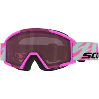 SCOTT Shield Junior Neon Pink/Mint Green Kids Goggle rose s2