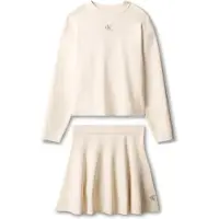 Calvin Klein Kids Jumper And Flared Skirt Set