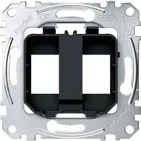 Merten MEG4566-0003, Gjuten aluminium, Svart, Skruvlös, 1 styck
