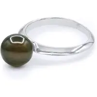ATELIERS SAINT GERMAIN Ring äkta odlad Tahitipärla rund 8-9 mm - vitguld
