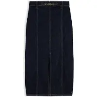 Tommy Hilfiger Horsebit Slim Denim Midi Skirt