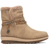 Refresh för kvinnor. 17325003-BEIGE Ankelstövlar 173250 beige (39), 3 till 5 cm, Zip, Casual