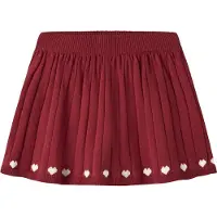 Name it Kjol - Stickad - NmfRalbos - Röd Dahlia - - 6 år (116) - Kjol