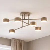 Emibig Taklampa HALO LIGHTING, dimbar, Creme / bärnsten, Vardagsrum / matsal, Metall, Modern, Taklampa