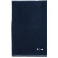 BOSS Cotton bath sheet with contrast embroidered logo