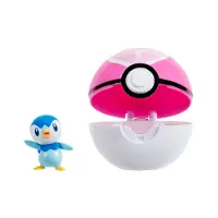 Pokémon Clip 'n Go Piplup med love ball