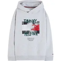 Tommy Hilfiger Graffiti Logo Graphic Fleece Hoody