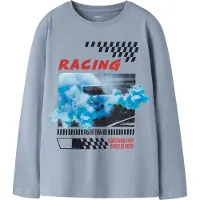 Name it Tröja - NkmVoto - Ashley Blue/Racing - - 9-10 år (134-140) - Tröja