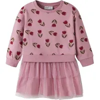 Name it Klänning 'NMFOkla' oliv / mauve / bär