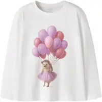 Name it T-shirt 'NMFVOTEA' syrén / ljusröd / vit