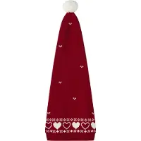 Name it Tomtemössa - Stickad - NmnRismas - Röd Dahlia/Hearts - - 47-48 cm - Tomtemössa