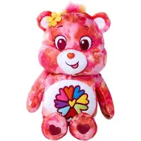 Halinallet Gosedjur - Bear Plys Gosedjur - Flower Power - 35 cm - - One Size - Gosedjur