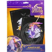 Unicorn Academy Skraplott - 2 st. - Enhörningar - - One Size - Kreativt lekset