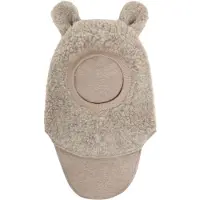 Huttelihut Balaklava - Ull - Dubbel - Camel Melerad - - 6-12 mån - Balaklava - Dubbel
