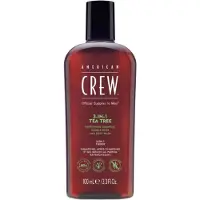 American Crew Tea Tree 3-i-1 Schampo, Balsam Och Duschtvål 100 ml