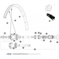 Mavic Ksyrium Pro Ust Disc 19c Bakfälg