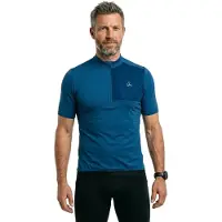 Loeffler Skys Block Mid Half Zip Korta ärmar Cykeltröja