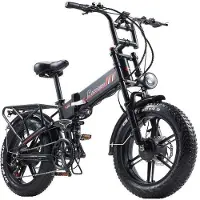 KUKIRIN Hopfällbar elcykel - RANDRIDE - YX20M-2 - Dubbelmotor 2000W - Batteri 48V 20Ah - Terrängdäck 20×4