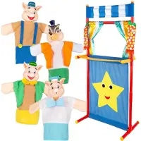 Colorbaby Cucu Show De 3 Små Grisarna Dockteater Pedagogisk Leksak