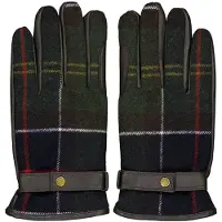 Barbour för män. MGL0051 Newbrough Tartan Classic-handskar i flerfärgat (S), Casual, Flerfärgad, Ull