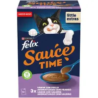 Purina Felix Sås Soppa Kyckling Och Lax Våtfoder För Katter 6x48g
