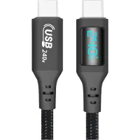 INF USB-C till USB-C-kabel: 240W, 480 Mbps dataöverföring 1 m