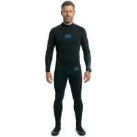 Ocean & Earth Surf School 5 Mm Långärmad Våtdräkt I Neopren Med Dragkedja På Ryggen