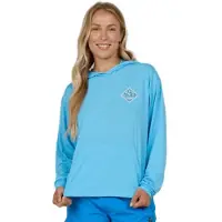 Salty Crew Tippet Fill Tech Hoody Longsleeve Lycra pool blue, XL