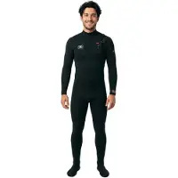 Ocean & Earth One Double 4/3 Mm Långärmad Neopren Våtdräkt Med Bröst Blixtlås