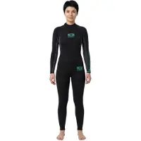 Ocean & Earth Surf School 3 Mm Våtdräkt I Neopren Med Långa ärmar Och Dragkedja På Ryggen För Damer