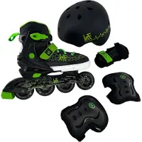 KRF D Soft Sft-03+protections+helmet Barnrullskridskor
