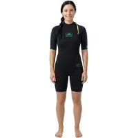 Ocean & Earth Surf School Springy 2 Mm Kortärmad Shorty Med Dragkedja Bak För Dam