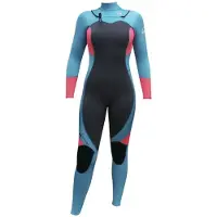 Kynay Ultra Stretchy Surfing 3/2 Mm Våtdräkt I Neopren För Dam Med Långa ärmar Och Dragkedja I Bröstet