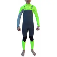 Kynay Surf Ultra Stretch Warma 4/3 Mm Junior Våtdräkt Med Långa ärmar Och Bröstblixtlås
