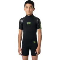 Ocean & Earth Surf School Spring 2 Mm Kortärmad Shorty Med Dragkedja Bak
