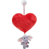 Nici Plyschhjärta Med Elefant 15 Cm 10 Cm