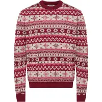 Only & Sons Tröja 'ONSX-MAS 2' kräm / rubinröd / cranberry