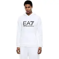 Emporio Armani för män. 7M001413_AF22266 Vit Core Identity hoodie (XXS), Casual, Bomull, Lång ärm