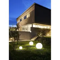 Euluna Kulformad lampa Cumulus M, Ø 45 cm, vit, plast, IP44, E27 Nowodvorski Lighting, Vitt / opal, Syntetmaterial