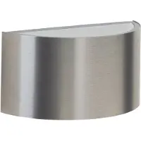 ALBERT LEUCHTEN Vägglampa utomhus MOMBASA, dimbar, Aluminium / grå / zink, Rostfritt stål, Modern