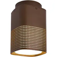 Nordlux Utomhus-downlight Sidara Seaside, brun metallic, IP54, E27 Sidara, dimbar, Brun / rost, Aluminium / grå / zink, Modern, Taklampa