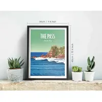 Awesome Maps Dream Spot Surf The Pass Affisch