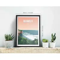 Awesome Maps Dream Spot Surf Uluwatu Affisch