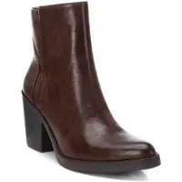 Refresh för kvinnor. 17203202-CAMEL Ankelstövlar 172032 brun (38), 5 till 8 cm, Zip, Casual