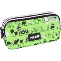 Milan Tandem 2 3-ficks stort pennfodral