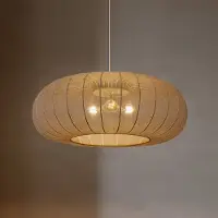 LINDBY Taklampa , Helin, dimbara, Brun / rost, Vardagsrum, Tyg / textil, Skandinavisk